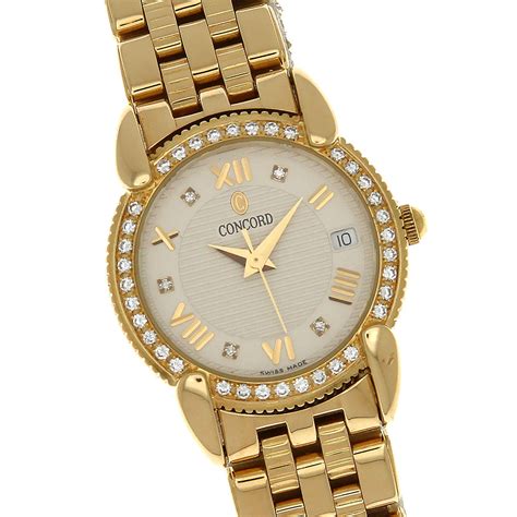 solid gold watch womens